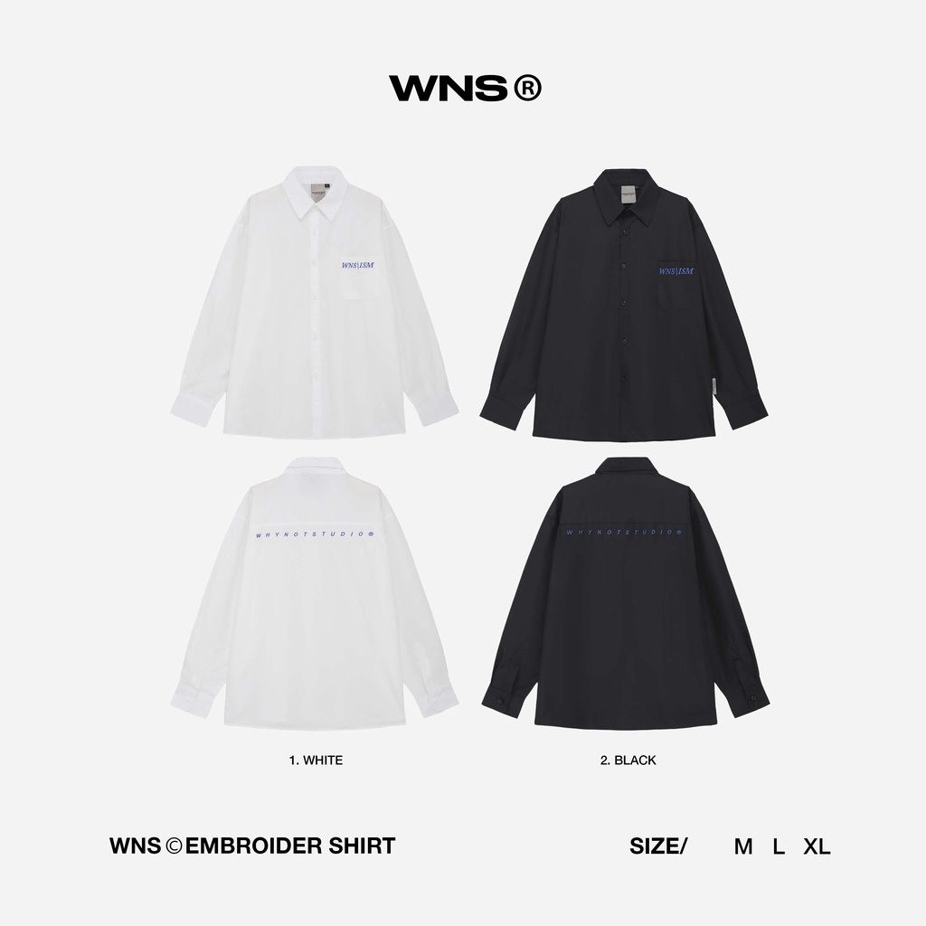 WNS EBROIDER SHIRT - Áo sơ mi dài tay WNS chính hãng