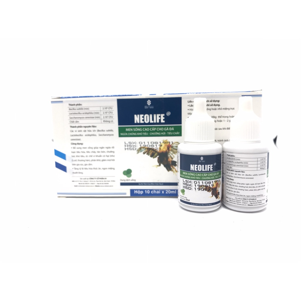 Neolife  Men sống cao cấp cho gà đá ngừa chứng khó tiêu- chướng hơi- tiêu chảy