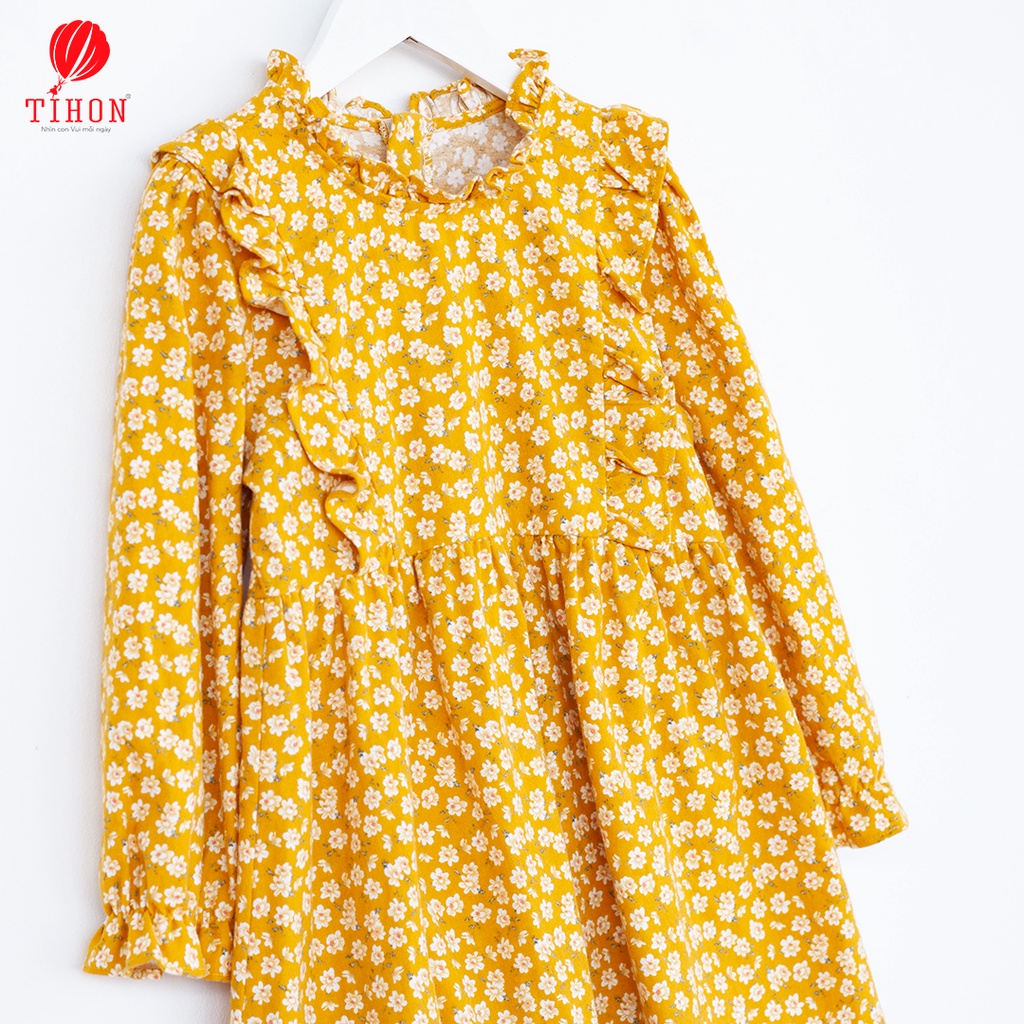 Váy cho bé gái TIHON chất liệu mềm mại, ấm áp mùa thu đông VD0750318