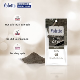 Mặt nạ đất sét Vedette Bùn Khoáng (Mud) 12g (TPM269)
