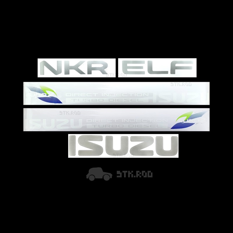 STICKER Xung quanh xe NKR 95 Lá xanh EURO2 TURBO DIESEL ISUZU ELF