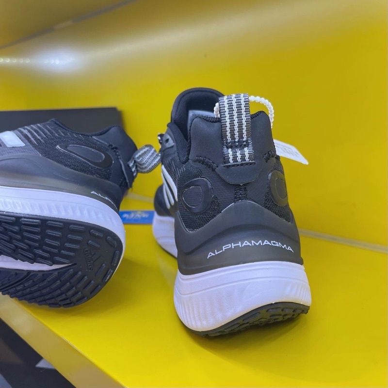Giày thể thao sneaker alphamagma đen sọc trắng 2022