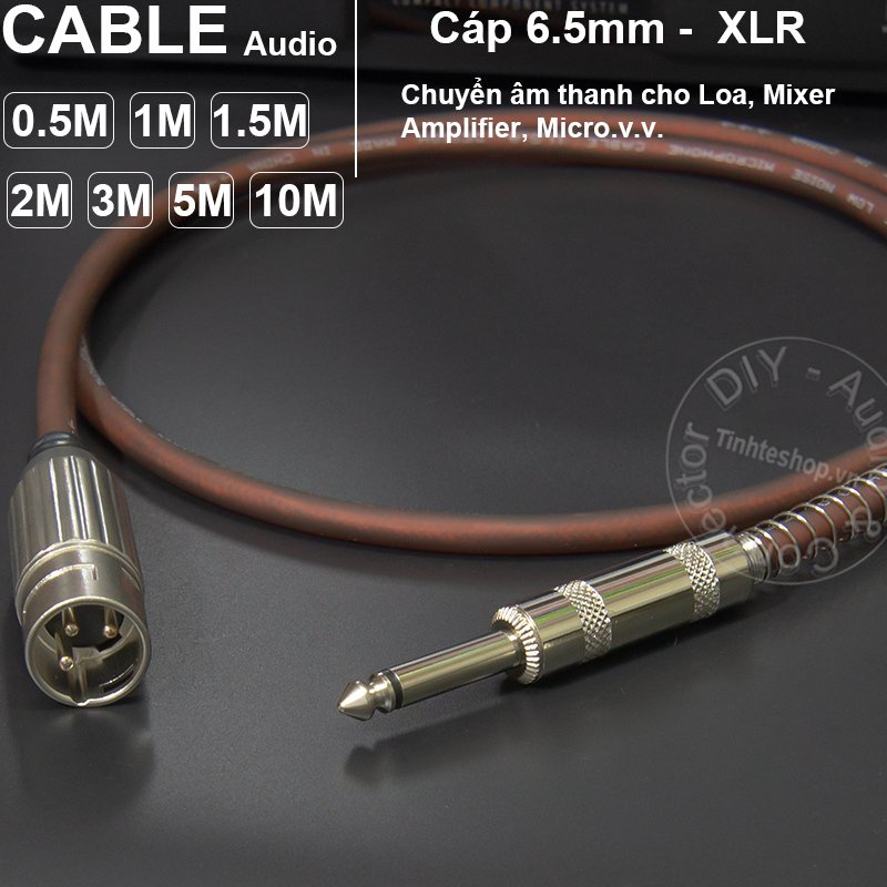 Dây micro 6ly ra canon đực
