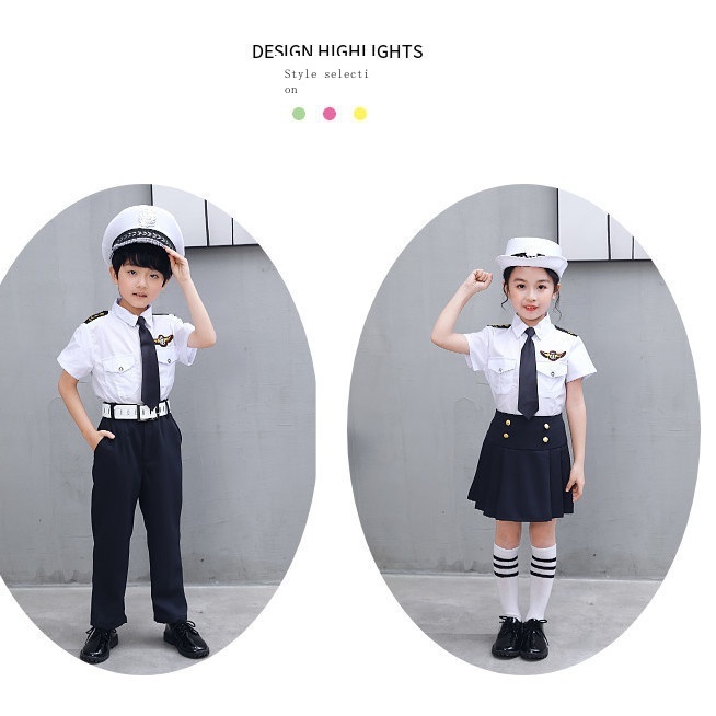 Bộ Đồng Phục Phi Công Không Quân Đội Cho Bé