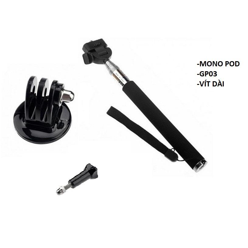 Gậy Chụp Ảnh Quay Video Monopod ,Gp03,Vít Dài Gopro HERO 3 3+ 4 .. Camera Hành Trình