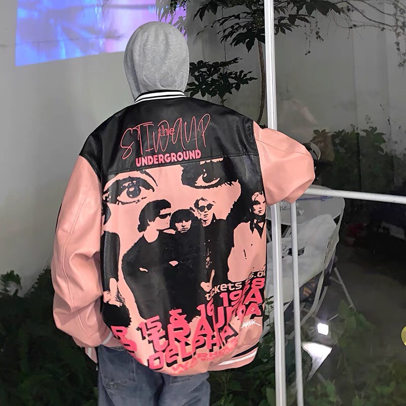 Áo Khoác Da Street Hip-hop Thu Đông