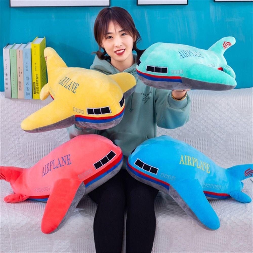 Gối Ôm Nhồi Bông Hình Máy Bay 40cm Trang Trí Nhà Cửa