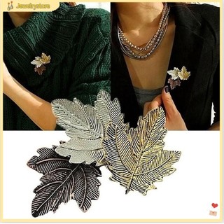 {jewelrystore} Ghim cài áo hình chiếc lá phong cách cổ điển thanh lịch dành cho nữ