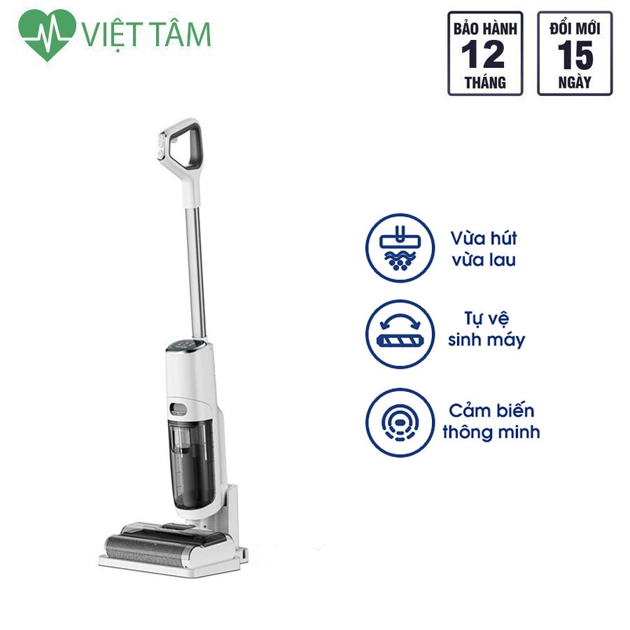 Máy Hút Bụi Lau Sàn Không Dây Đa Năng Cao Cấp, Tích Hợp Công Nghệ Giặt Giẻ Thông Minh Model T9 Dành Cho Gia Đình - H