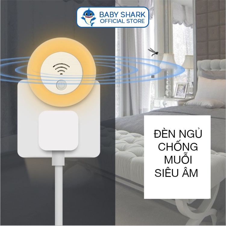 Máy đuổi muỗi kết hợp đèn ngủ CÔNG NGHỆ SIÊU ÂM Cho trẻ em và gia đình Không tiếng ồn Đuổi Muỗi, Chống Muỗi Tiện Lợi