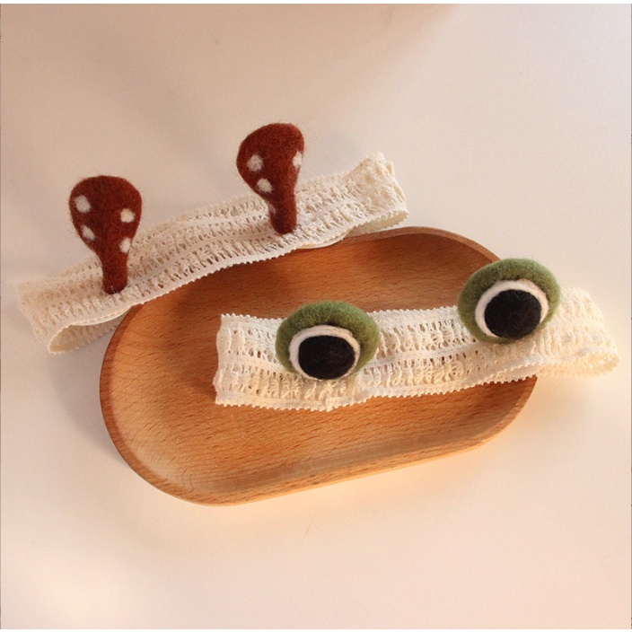 Băng đô, che thóp cho bé siêu dễ thương con ếch chất liệu co dãn mềm mịn