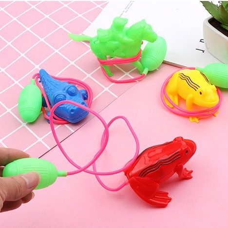 Đồ chơi ếch nhảy bằng áp suất bơm tay vui nhộn cho bé