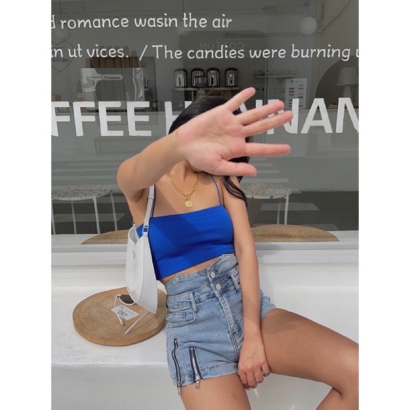 Áo hai dây croptop Zara auth