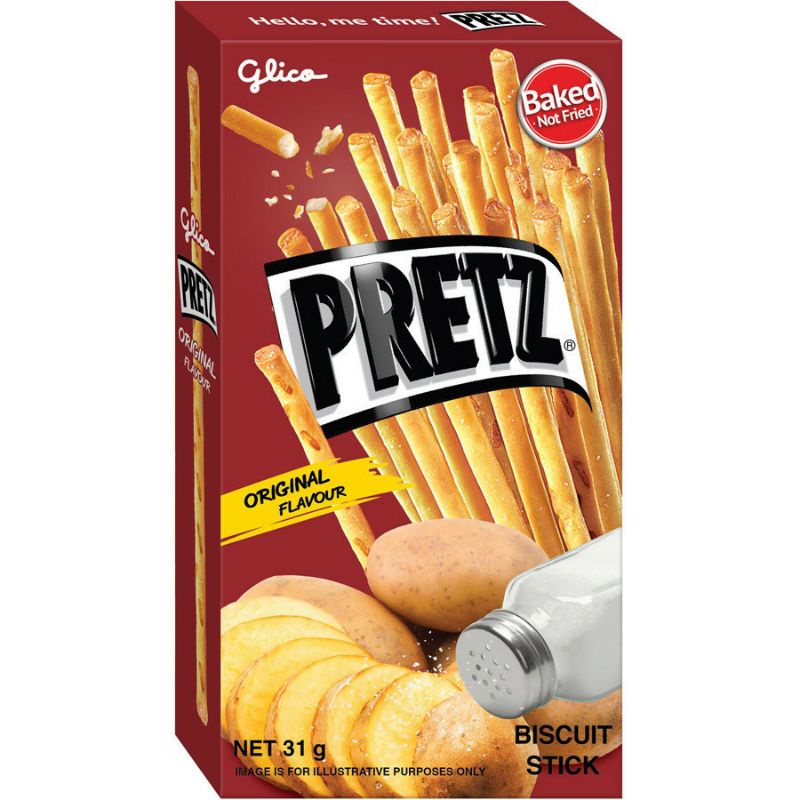 Bánh Snack Que Nướng Giòn GLICO PRETZ 31g
