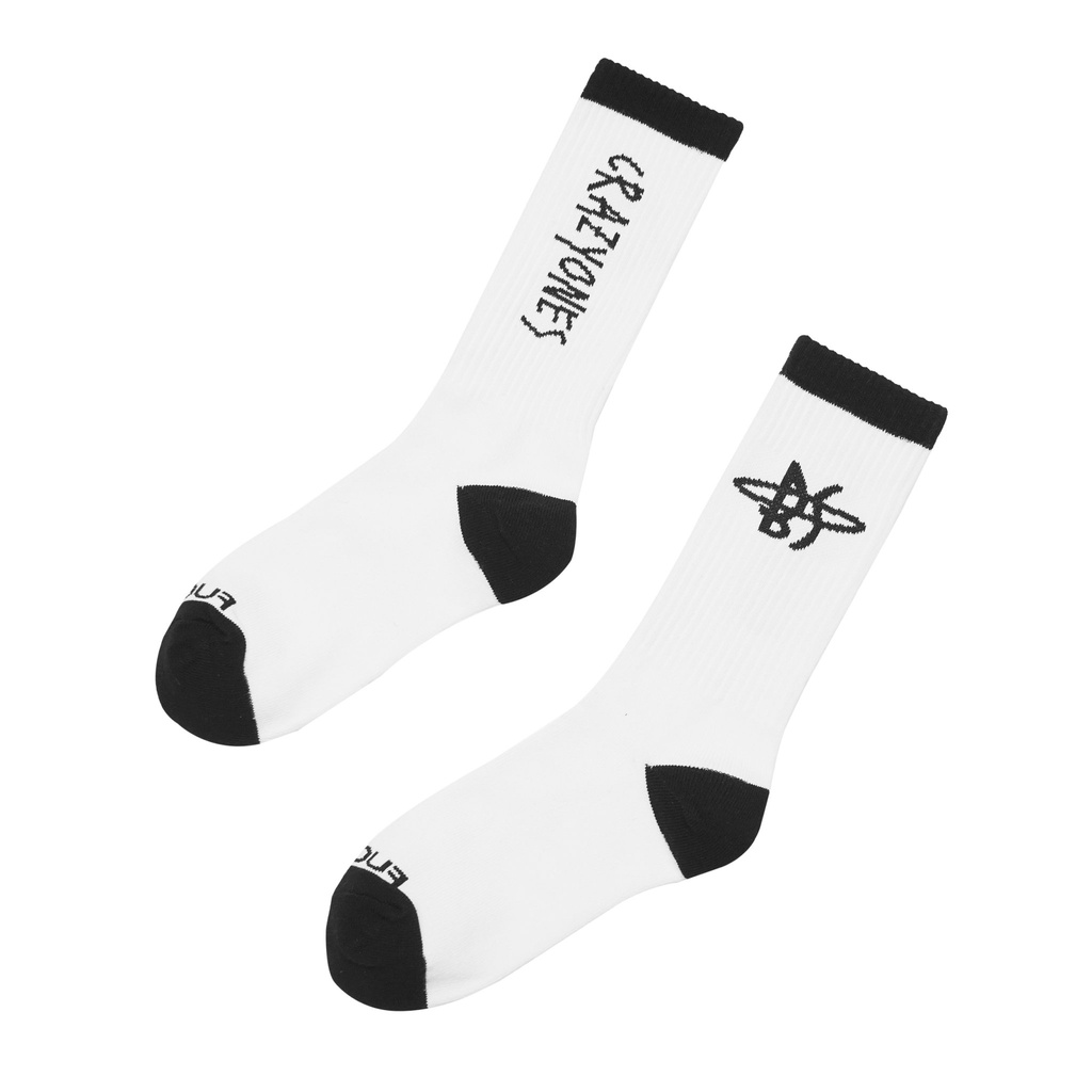 Vớ BLACKSHEEPS Crazy Ones Crew Socks 2 màu đen & trắng