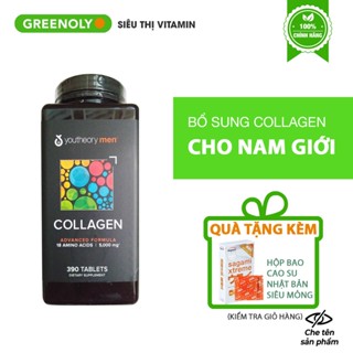 Viên Uống Bổ Sung Collagen Youtheory Type 1 2 & 3 Cho Nam - Hộp 390 viên