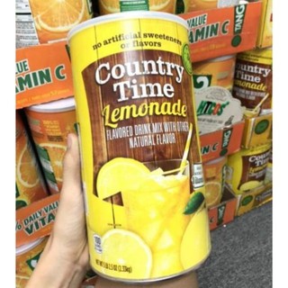 Bột chanh vàng country time lemonade 2.33kg của mỹ