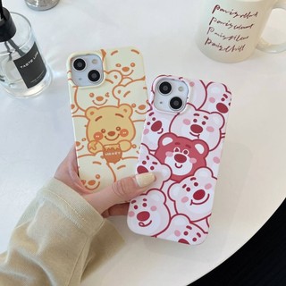 Ốp Điện Thoại Cứng Hình Gấu Cho IPhone11 12 12Pro 12Promax 13 13Pro 13Promax 14 14Pro 14Plus 14ProMax