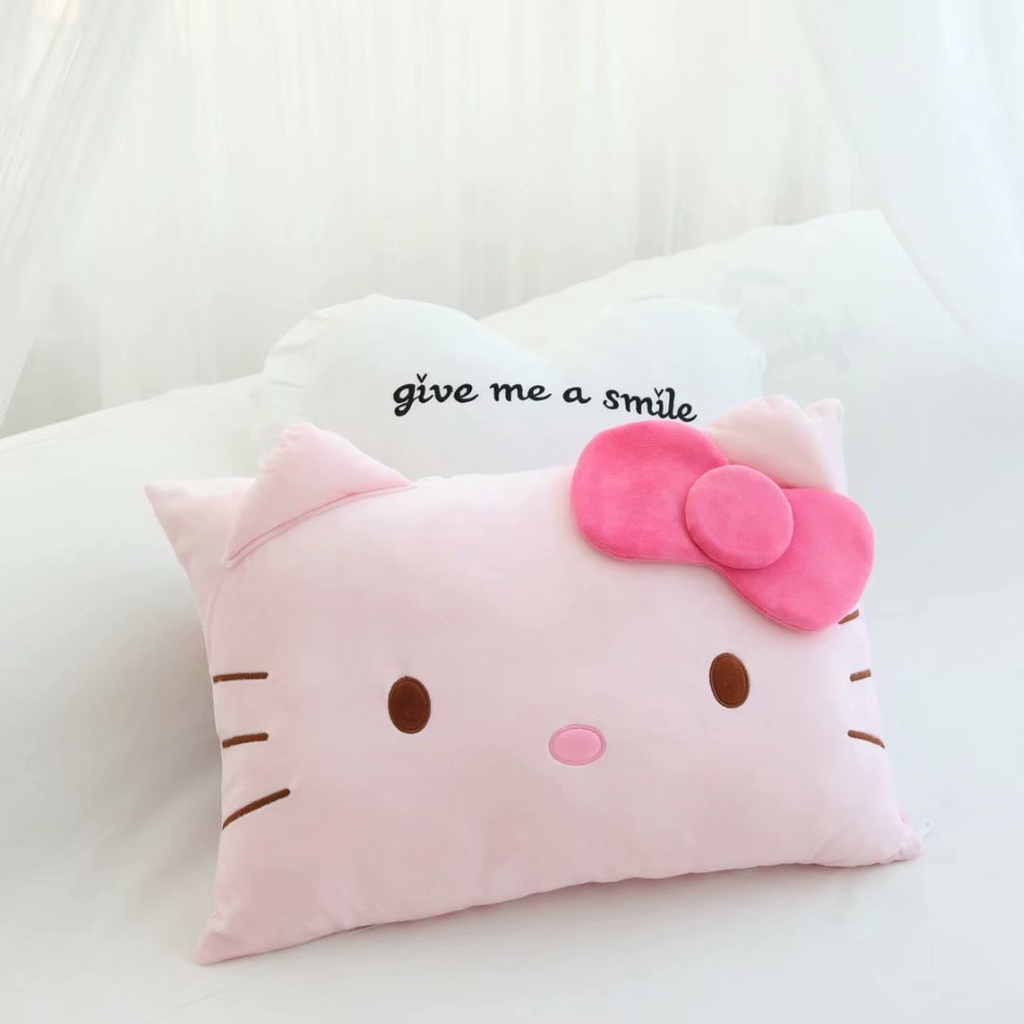 Vỏ Gối Đơn Nhồi Bông Hình Sanrio Hello Kitty mymelody Kuromi LittleTwinStars Dễ Thương Giặt Được Cho Trẻ Em