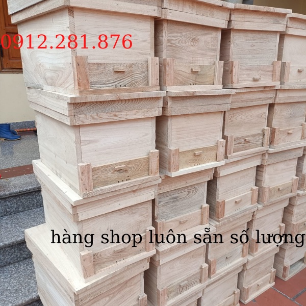 Thùng nuôi ong nội gỗ gạo hàng đẹp