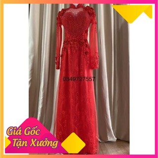 Áo dài cô dâu hàng 6 tà