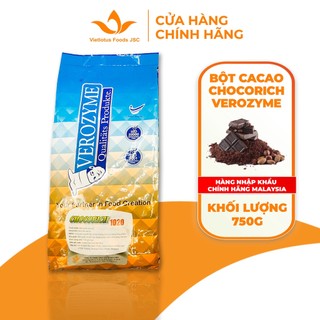 Bột Cacao Nguyên Chất Verozyme [Túi 750g] - Hàng nhập khẩu chính hãng Malaysia