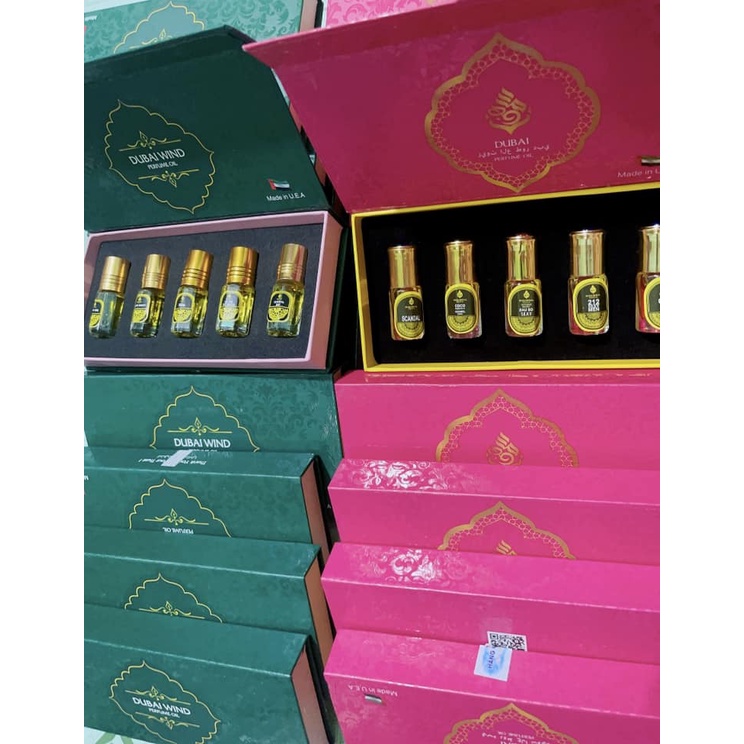 Set tinh dầu Dubai với 5 mùi hương ngọt ngào, quyến rũ, đa phong cách