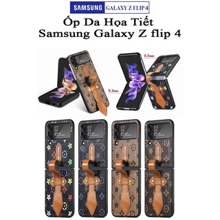 [ ẢNH THẬT ] Ốp Da Samsung Galaxy Z Flip 4 Họa Tiết Cao Cấp Sang Trọng Và Trẻ Trung
