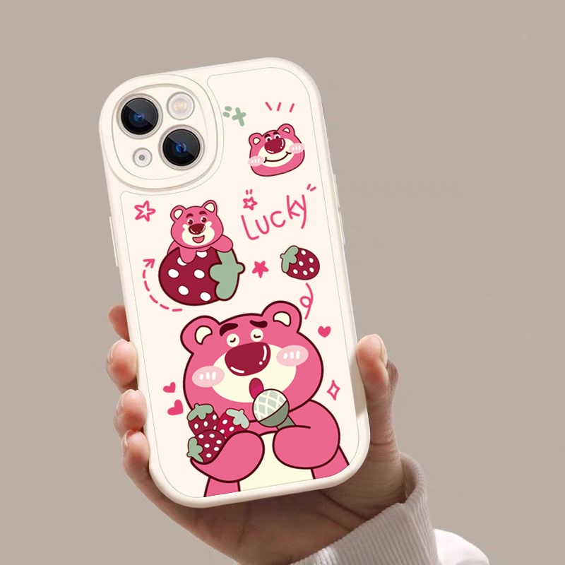 Ốp Điện Thoại Hình Gấu / Dâu Tây Mini Cho iPhone 11 12pro 6 6P 7 / 8G 8plus SE X XR Xs Max 13 14ProMax 14Plus 13Pro 12