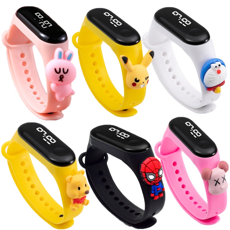 Đồng hồ led điện tử cảm ứng siêu ngộ nghĩnh nam nữ cho trẻ em chống nước sale kids