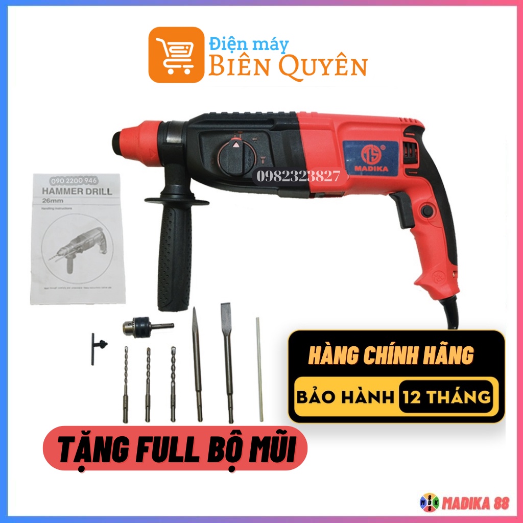 Khoan bê tông | máy khoan bê tông MDK 2-26 2500W 3 chức năng nội địa trung