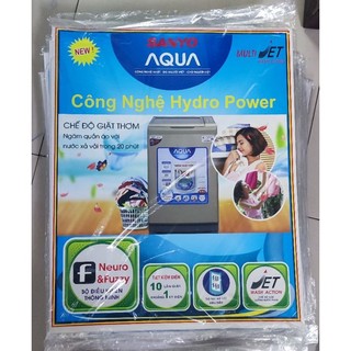 tem dán máy giặt Sanyo Aqua