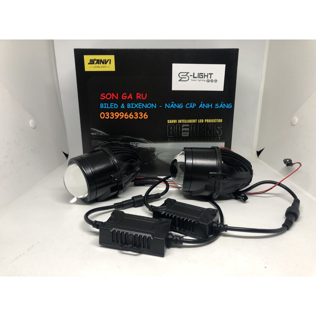 Đèn bi cầu LED gầm 2.0 inch siêu sáng cho oto