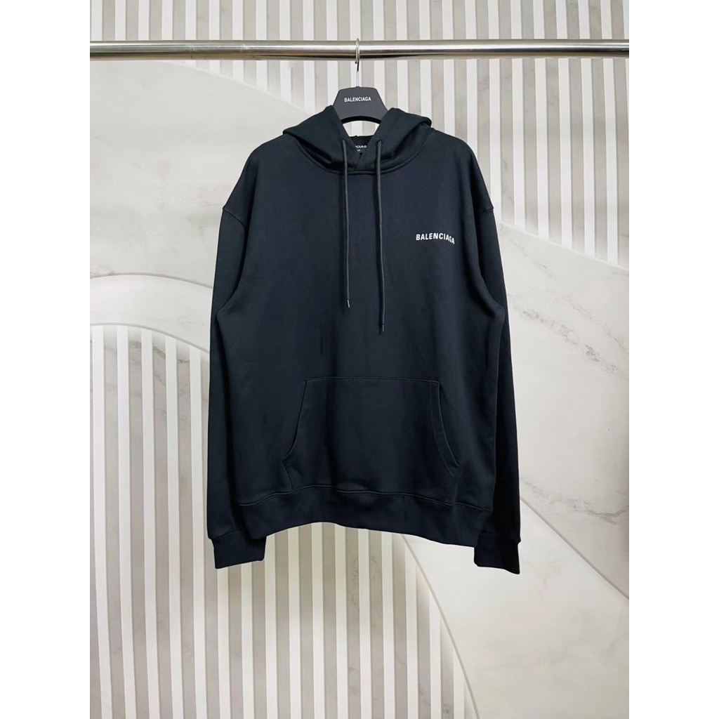 Áo Hoodie In Chữ Balenciaga Cổ Điển Thời Trang Cho Cặp Đôi
