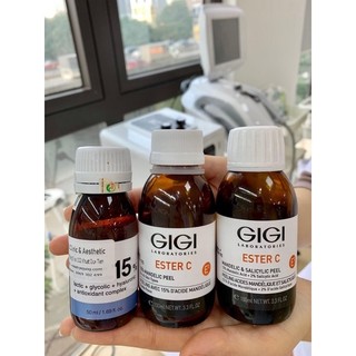  Peel làm sáng và căng bóng da GiGi Ester C Mandelic 15%   Mandelic 13% & Salicylic 2% 