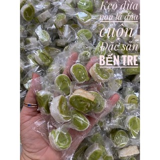  Kẹo dừa non cuộn lá dứa - Đặc sản Bến Tre 