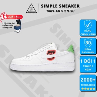 Giày Nike Air Force 1 💙FREESHIP💙 Giày AF1 Nữ Auth- Nike Air Force 1 World Wide Crimson Green Chính Hãng- Simple Sneaker
