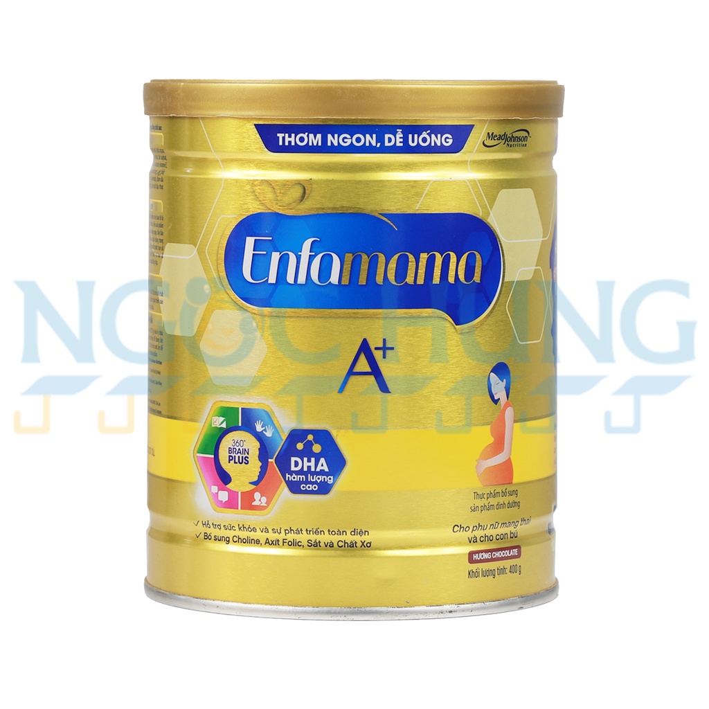 Sữa bột Enfa mama A+ hương socola lon 400g