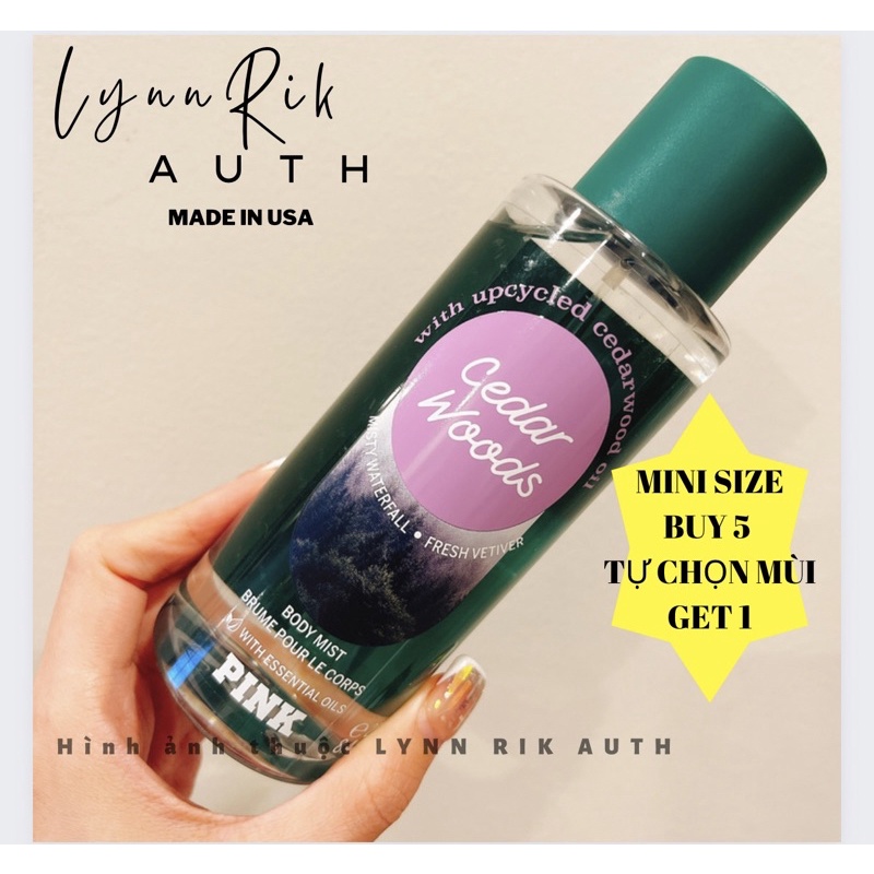 Auth_ Fullsize CEDAR WOODS | COCONUT ICE | ORANGE MEADOW - Xịt Thơm Body Mist Toàn Thân USA