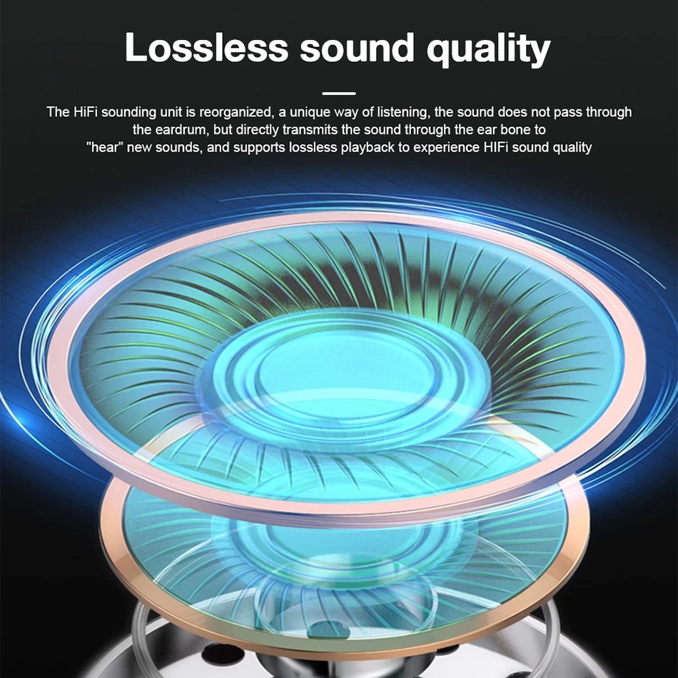 Tai Nghe Không Dây Xnyocn S03 Cảm Ứng Xương Tai Kẹp Tai Thông Minh TWS Kết Nối Bluetooth