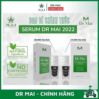 Serum Dr MAI nguyên chất chính hãng dành cho da dầu mụn thâm sẹo mỹ phẩm thiên nhiên thảo mộc 6ml