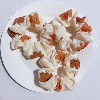Scrunchies cột tóc, buộc tóc hình gấu, thỏ dễ thương