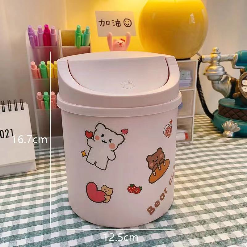 Thùng rác để bàn đa năng cực dễ thương Lunaup