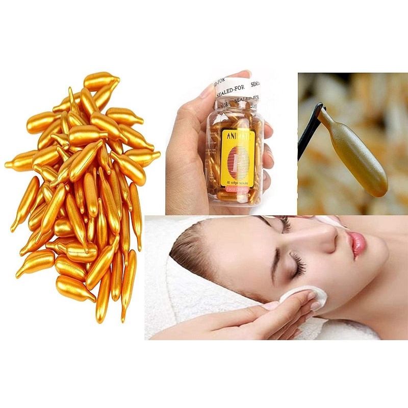 Viên dưỡng da serum vitamin e mật ong, sữa ong chúa, lô hội, collagen