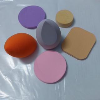 SET BÔNG PHẤN 6 MIẾNG TRANG ĐIỂM