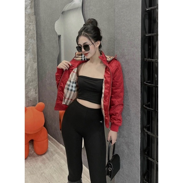 Áo phao ngắn mũ Bbr