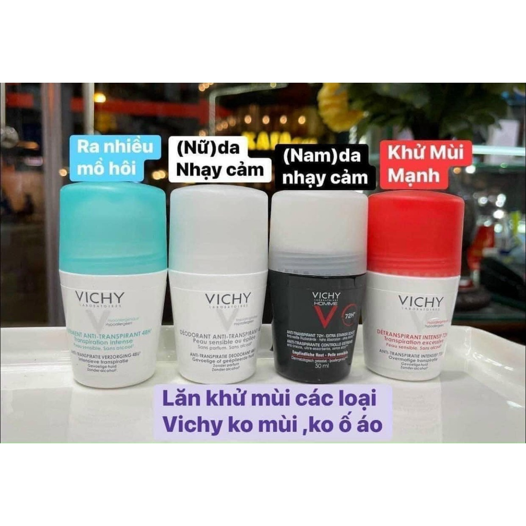 Lăn nách khử mùi vichy 50ml Pháp