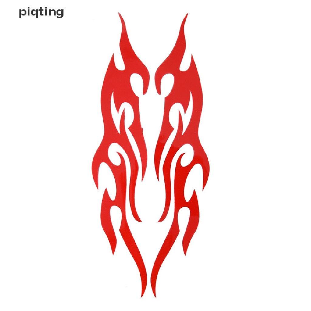 Miếng Dán Vinyl Hình Ngọn Lửa 3D Vui Nhộn Trang Trí Xe Hơi / Xe Tải / Laptop