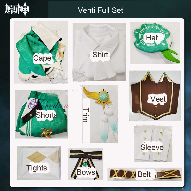 Bộ Trang Phục Hóa Trang Nhân Vật game genshin Có Tóc Giả Cho Nữ