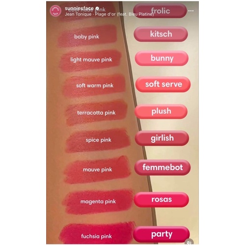 SON SUNNIES FACE MÀU MỚI NEW